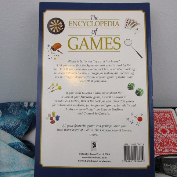 The Encyclopedia Of Games NWOT Paperback by Barb Whiter - Picture 5 of 10